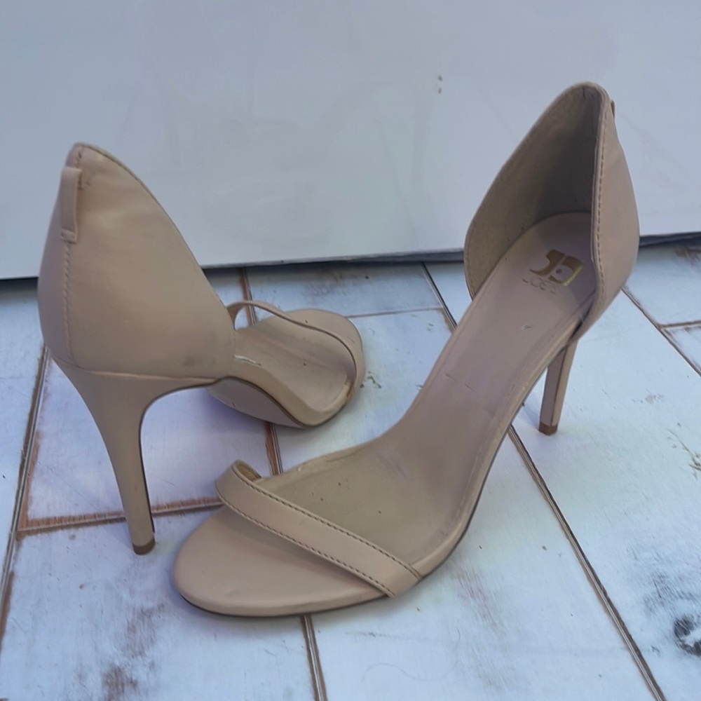 Leather Cream Heel